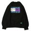 ݥå ߡ ݥå POT MEETS POP PURPLE HAZE CREW SWEAT BLACK / ֥å 롼ͥå å ȥ졼ʡ