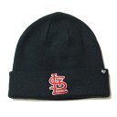 フォーティーセブン ' 47 ST. LOUIS CARDINALS CUFF KNIT BEANIE NAVY × RED / ネイビー × レッド セントルイス カージナルス カフ ニット キャップ ビーニー 帽子