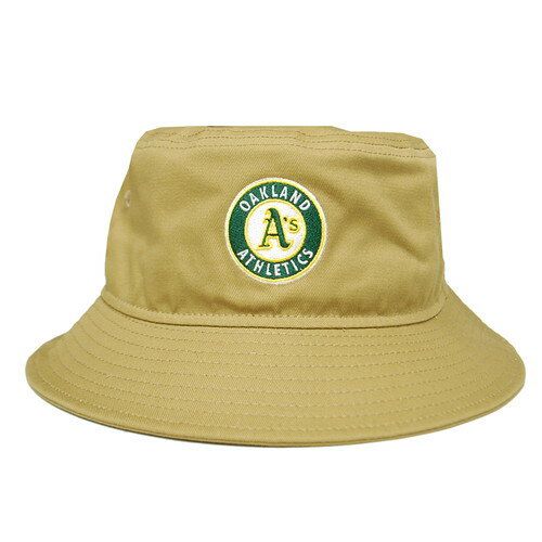 ニューエラ NEW ERA OAKLAND ATHELTICS PRI LOGO BUCKET-01 HAT KHAKI / カーキ オークランド アスレチックス バケット ハット 帽子