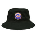 【SALE/セール】ニューエラ NEW ERA NEW YORK METS PRI LOGO BUCKET-01 HAT BLACK / ブラック ニューヨーク...