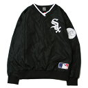 ファナティックス FANATICS CHICAGO WHITE SOX V NECK JACKET BLACK / ブラック シカゴ ホワイトソックス ブイネック ジャケット