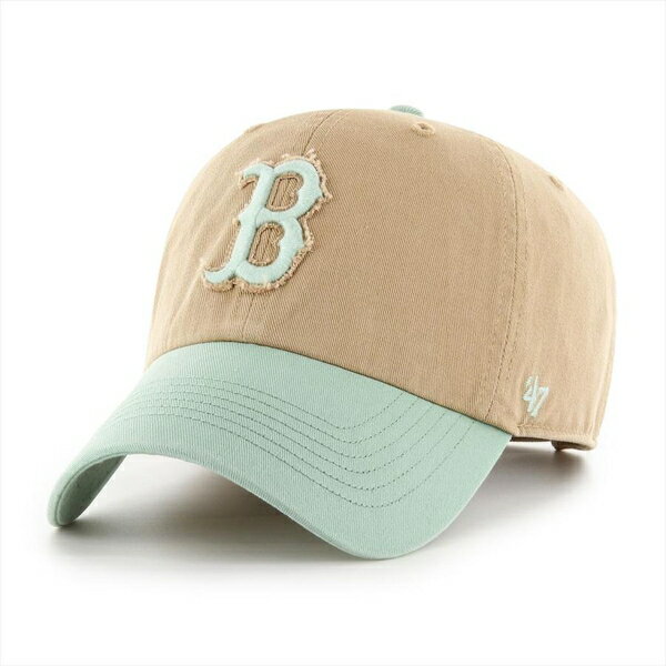 乐天商城 - フォーティーセブン '47 BOSTON RED SOX CANYON CLEAN UP CAP KHAKI × EUCALYPUTS / カーキ × ユーカリ ボストン レッド ソックス クリーンナップ キャップ 帽子