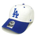 フォーティーセブン '47 LOS ANGELES DODGERS DOUBLE HEADER DIAMOND CLEAN UP CAP WHITE × ROYAL / ホワイト × ロイヤル ロサンゼルス ドジャース クリーンナップ キャップ 帽子