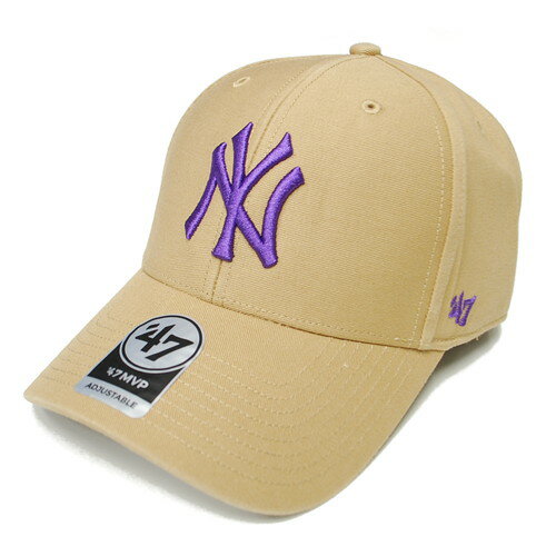 フォーティーセブン ' 47 NEW YORK YANKEES LEGEND MVP CAP KHAKI × PURPLE / カーキ × パープル ニューヨーク ヤンキース キャップ 帽子