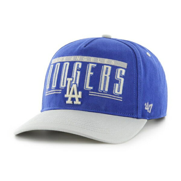 乐天商城 - 【SALE/セール】フォーティーセブン '47 LOS ANGELES DODGERS DOUBLE HEADER BASE LINE HITCH SNAPBACK CAP ROYAL × GRAY / ロイヤル × グレー ロサンゼルス ドジャース スナップバック キャップ 帽子