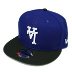 ニューエラ NEW ERA USA 9FIFTY LOS ANGELES DODGERS UPSIDE DOWN SNAPBACK CAP ROYAL × BLACK / ロイヤル × ブラック ロサンゼルス ドジャース スナップバック キャップ 帽子 950 反転