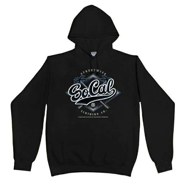 ストリートワイズ STREETWISE SOCAL TEAM HOODIE BLACK / ブラック フード パーカー