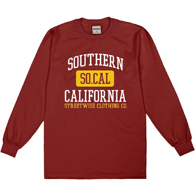 乐天商城 - ストリートワイズ STREETWISE SOUTHERN CAL L/S Tシャツ BURGUNDY / バーガンディー ヘビーウェイト 長袖 シャツ