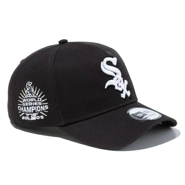 ニューエラ NEW ERA 9FORTY A-FRAME MLB SIDE PATCH CHICAGO WHITE SOX RIVER BLACK / ブラック シカゴ ホワイトソックス ナインフォーティー キャップ 帽子 940 CAP