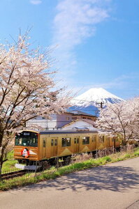 【日本の風景鉄道ポストカードLac et Soleil】山梨県富士山麓電気鉄道6000系のはがきハガキ 撮影/YOSHIO IWASAWA