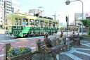 長崎県　長崎市街地と路面電車のはがきハガキ葉書 撮影/YOSHIO IWASAWA