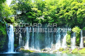 【日本の風景ポストカード】静岡県 白糸の滝のはがきハガキ葉書 撮影/YOSHIO IWASAWA