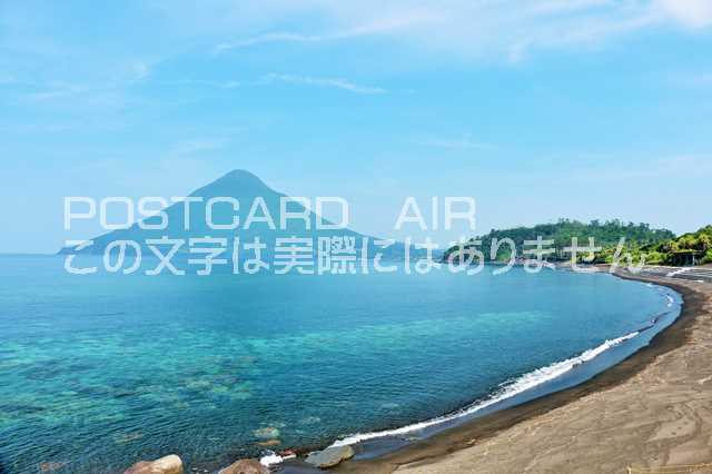 【日本の風景ポストカードのAIR】鹿児島県　青空の長崎鼻のはがきハガキ葉書 撮影/YOSHIO IWASAWA(3)