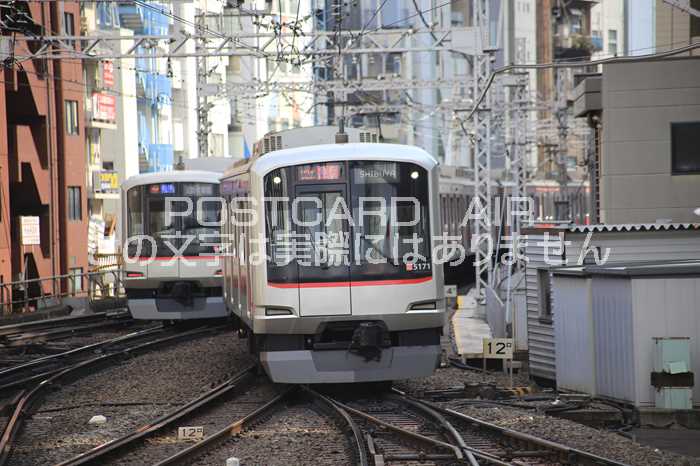 東急東横線渋谷地上駅　東急5050系はがきハガキ葉書2013年 photo by MIRO