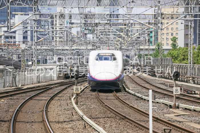 【鉄道の風景ポストカード】東北新幹線E2系東京駅到着はがきハガキ葉書 photo by MIRO