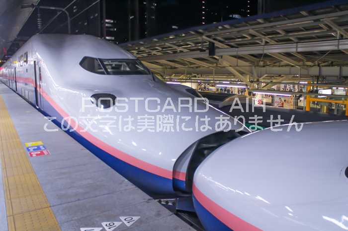 【鉄道の風景ポストカード】東北新幹線E4系　MAX　はがきハガキ葉書 photo by MIRO