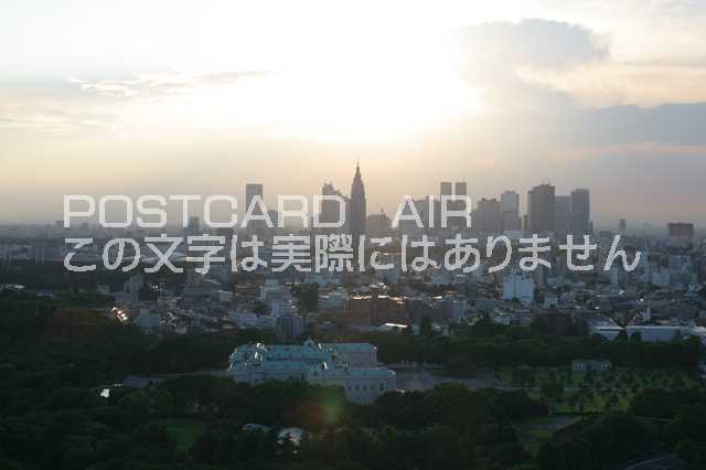 【日本の風景/東京のポストカード】東京都新宿区新宿ビル群はが