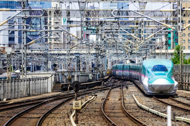 【鉄道のポストカード】JR東日本東北新幹線はやぶさE5系のハガキはがき1 photo by MIRO