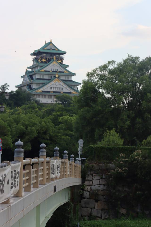 【日本の風景ポストカード】大阪城のある街の絵葉書はがき4photo by MIRO