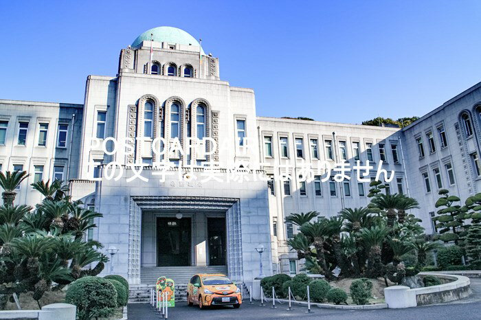 【日本の風景ポストカード】四国地方愛媛県松山市愛媛県庁庁舎のはがきハガキ photo by MIRO