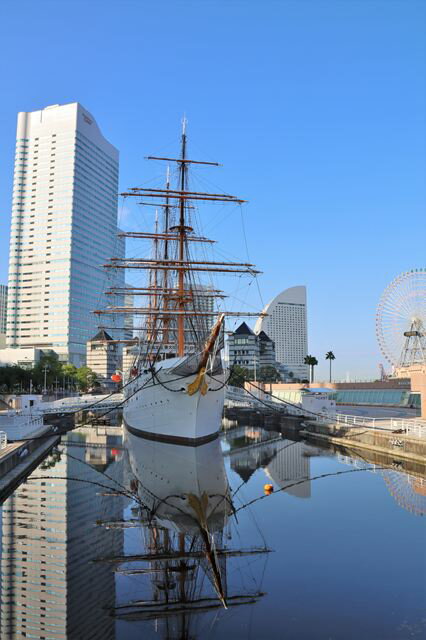 【日本の風景ポストカード】横浜日本丸メモリアルパークのハガキはがき photo by MIRO