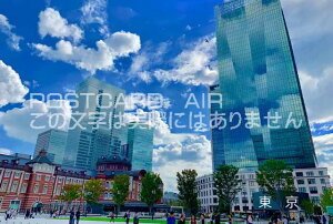 【文字入りポストカード】「東京」2018年東京駅丸の内駅ビルのハガキ photo by MIRO