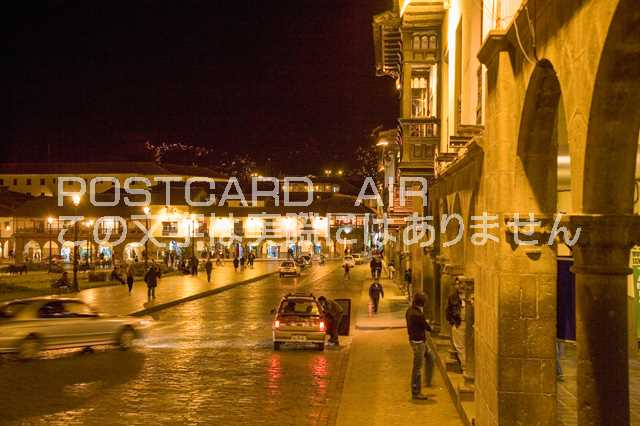 【ペルー共和国の風景ポストカード】ペルークスコアルマス広場のはがきハガキ葉書 撮影/photo by SHIGERU MURASHIGE