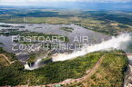 【ジンバブエのポストカードAIR】アフリカヴィクトリアの滝のはがきハガキ葉書 撮影/photo by SHIGERU MURASHIGE