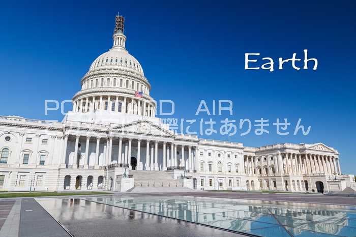 【限定地球のポストカード】「Earth」アメリカ合衆国議会議事堂の葉書はがきハガキ