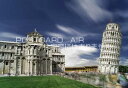 【イタリアの風景ポストカード】Leaning Tower of Pisa　Torre di Pisa ピサの斜塔の葉書はがきハガキ☆