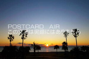 三重県 南牟婁郡御浜町 七里御浜の夜明けのポストカード葉書はがき Photo by絶景.com