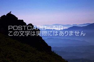 長野県 木曽郡木曽町雷鳥とアルプスのポストカード葉書はがき Photo by絶景.com