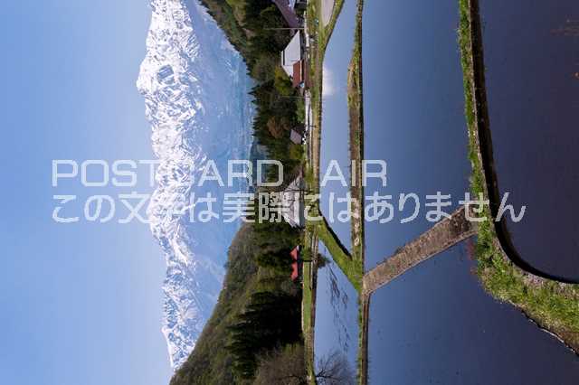 長野県 北安曇郡白馬村　青鬼棚田のポストカード葉書はがき　Photo　by絶景.com