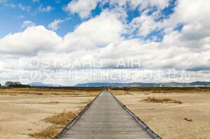 京都府 八幡市 京都木津川の流れ橋のポストカード葉書はがき Photo by絶景.com