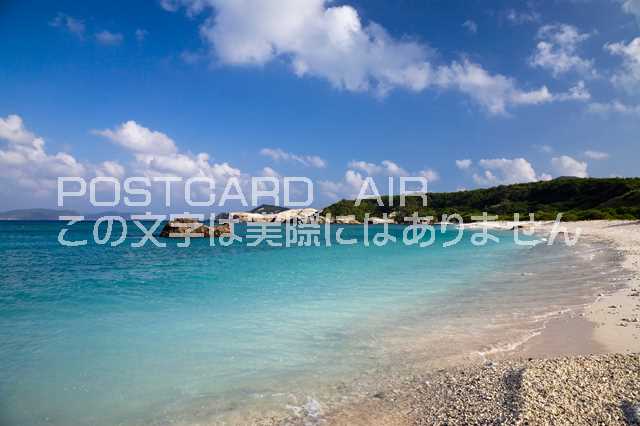 【ポストカードAIR風景】沖縄県 島尻郡渡嘉敷村 渡嘉敷島の海のポストカード葉書はがき　Photo　by絶景.com