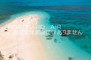 【ポストカードAIR風景】沖縄県 島尻郡渡嘉敷村 珊瑚礁とビーチのポストカード葉書はがき Photo by絶景.com