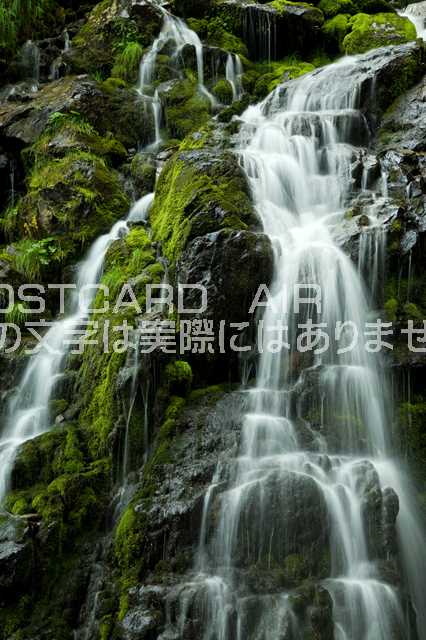 【日本の風景ポストカードのAIR】長野県 伊那市藪沢の滝のポ