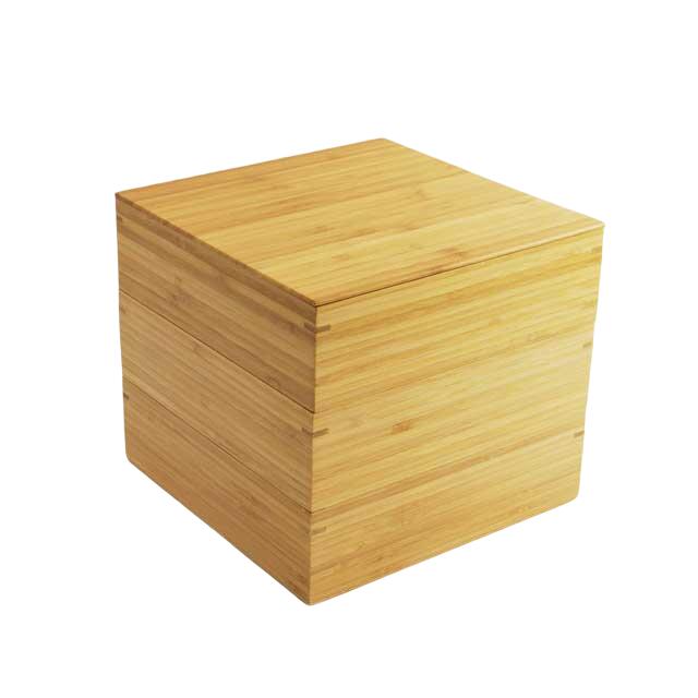 【ポイント3倍】【公長齋小菅】6.5寸 三段重箱【送料無料】竹の集成材を使用し三段重箱 W19.5×D19.5×H18cm 容量4500ml お花見 運動会 お...