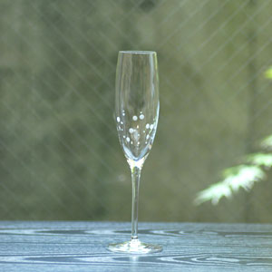 【ポイント3倍】【POST DETAIL×木村硝子店】ミズタマカット シャンパングラス