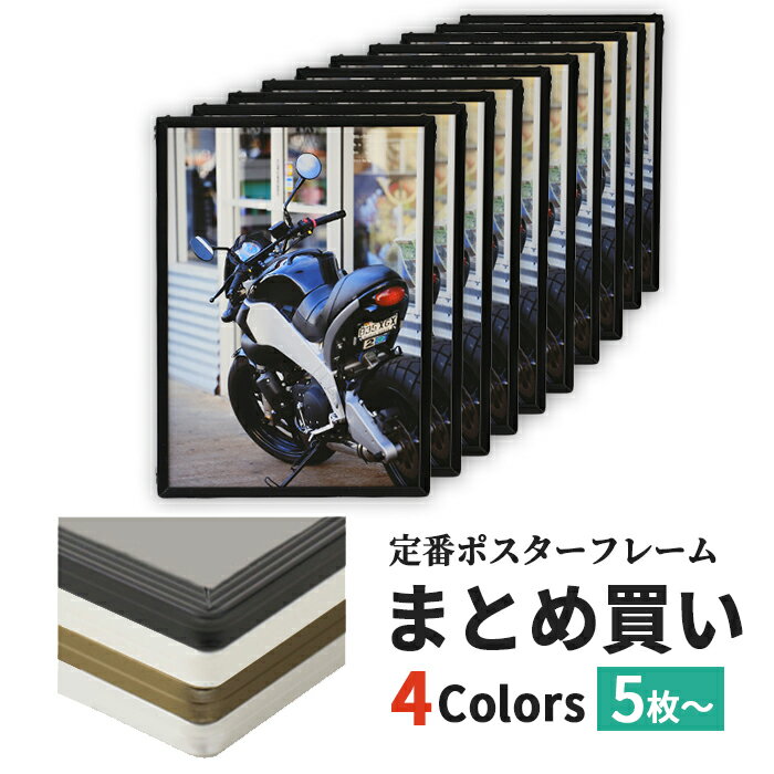まとめ買い お得 定番 ポスターフレーム 5枚 10枚 15枚 20枚セット エコイレパネ シルバー ブラック ホワイト ブロンズ 額縁 額 写真 フォト プリ...