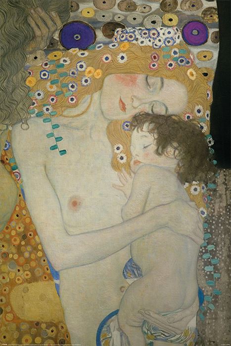 グスタフ・クリムト　ポスター　Gustav Klimt (Mother and Child)【211025】