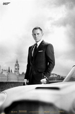 【送料￥290〜】 ジェームズ・ボンド アストンマーチン 007 スカイフォール ポスター James Bond (Bond & Db5 - Skyfall)