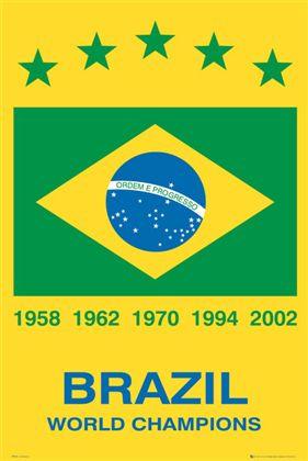 ブラジル　ワールドチャンピオンズ ポスター　Brazil World Champions(140206)
