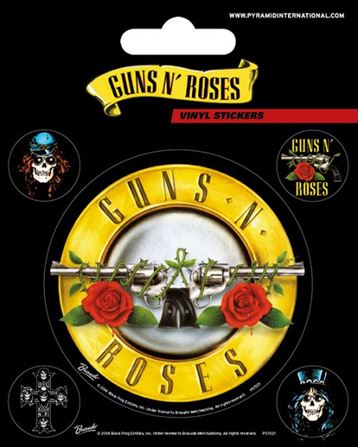 ガンズ・アンド・ローゼズ　ステッカー Guns N\' Roses (Bullet Logo)