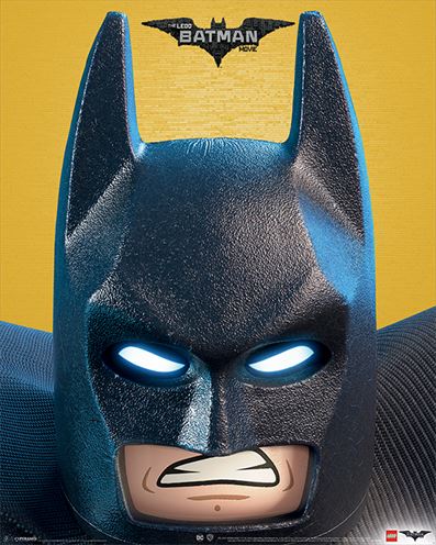 レゴ バットマン ザ・ムービー ミニポスター LEGO Batman (Close Up)【170405】