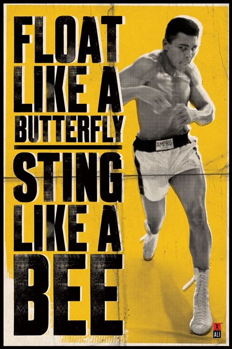 モハメド・アリ ポスター　Muhammad Ali (Float Like A Butterfly)【160628】