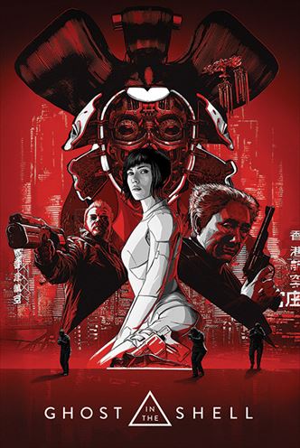 ゴースト・イン・ザ・シェル ポスター 『攻殻機動隊』　Ghost In The Shell (Red)【170405】