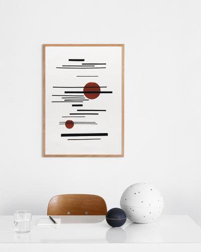 【50x70cm】ATELIER CPH - CIRCLES #06 (CPH15) アートプリント ポスター 北欧 デ...