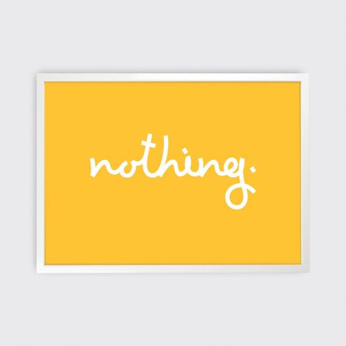 Rakuten - Tom Pigeon | NOTHING PRINT (tube) | アートプリント/ポスター (50cmx70cm)