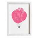 ANEK | Cook Often Eat Well Balloon print | A4 アートプリント/ポスター【北欧 カフェ レストラン インテリア おしゃれ】